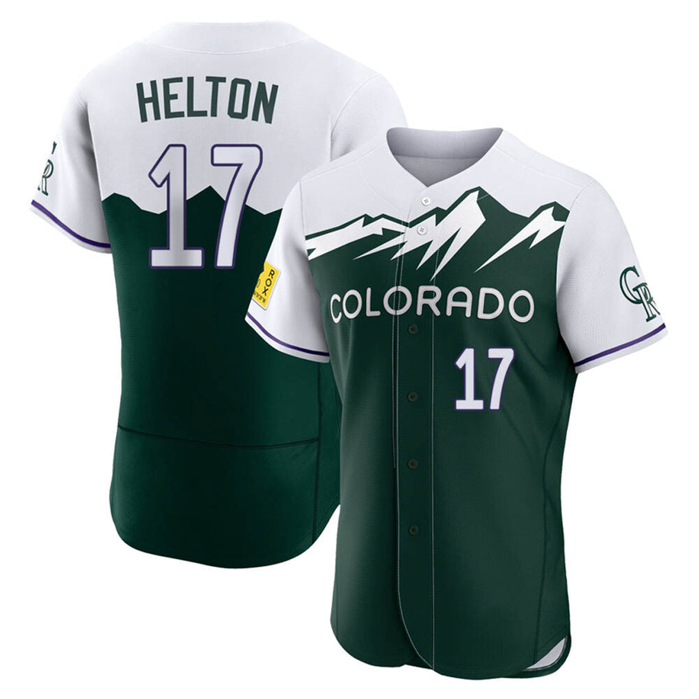 Arlishia C.Rockies #17 Todd Helton Player Green City Connect Limited Elite Home Stitched Jerseys