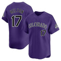 Arlishia C.Rockies #17 Todd Helton Player Purple Limited Home Stitched Jerseys
