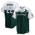 Arlishia C.Rockies #22 Mickey Moniak Player Green City Connect Home Game Stitched Jerseys