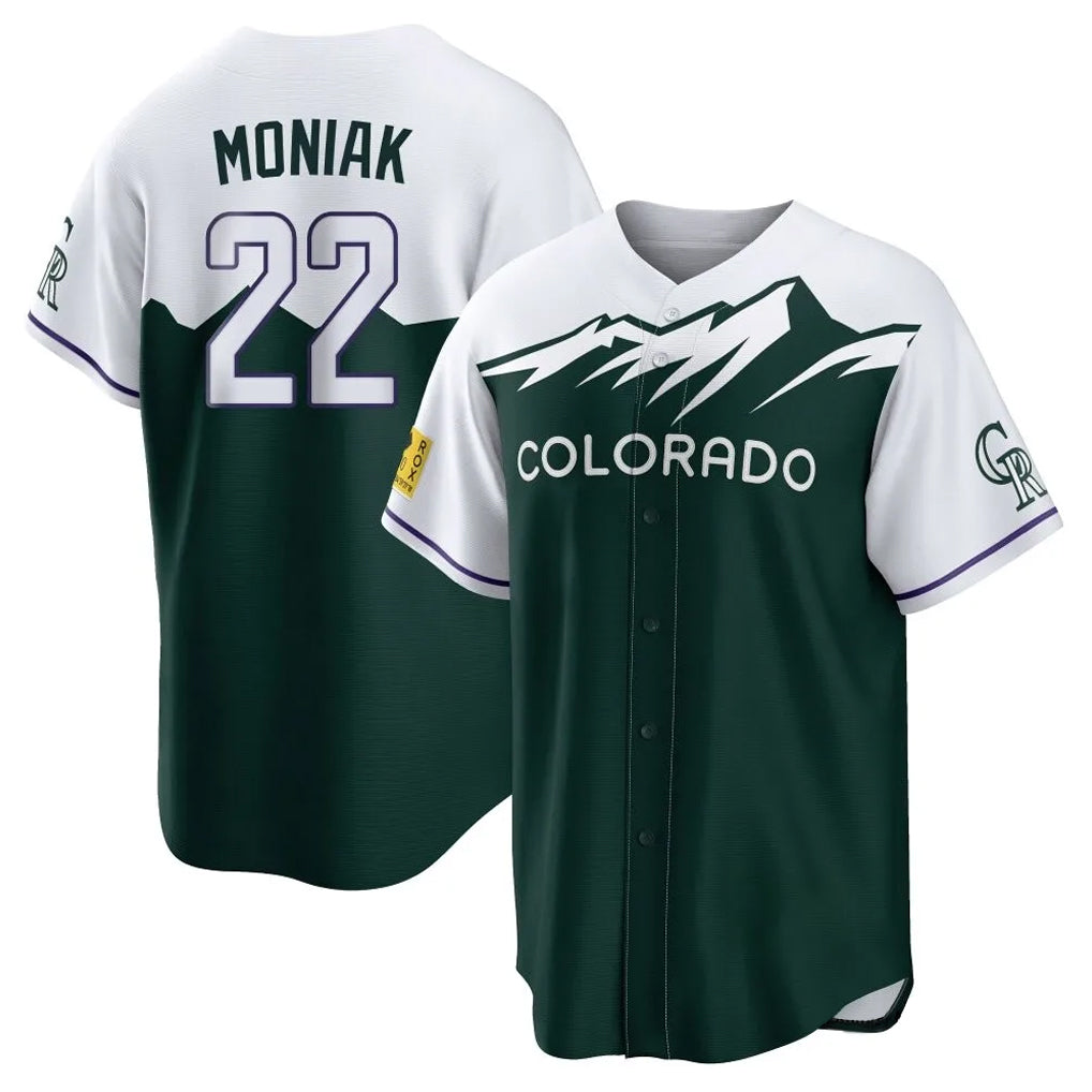 Arlishia C.Rockies #22 Mickey Moniak Player Green City Connect Home Game Stitched Jerseys