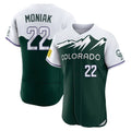 Arlishia C.Rockies #22 Mickey Moniak Player Green City Connect Limited Elite Home Stitched Jerseys