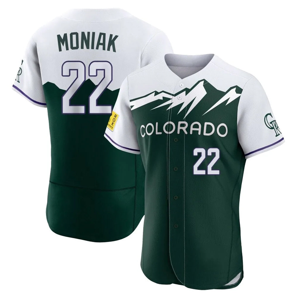 Arlishia C.Rockies #22 Mickey Moniak Player Green City Connect Limited Elite Home Stitched Jerseys