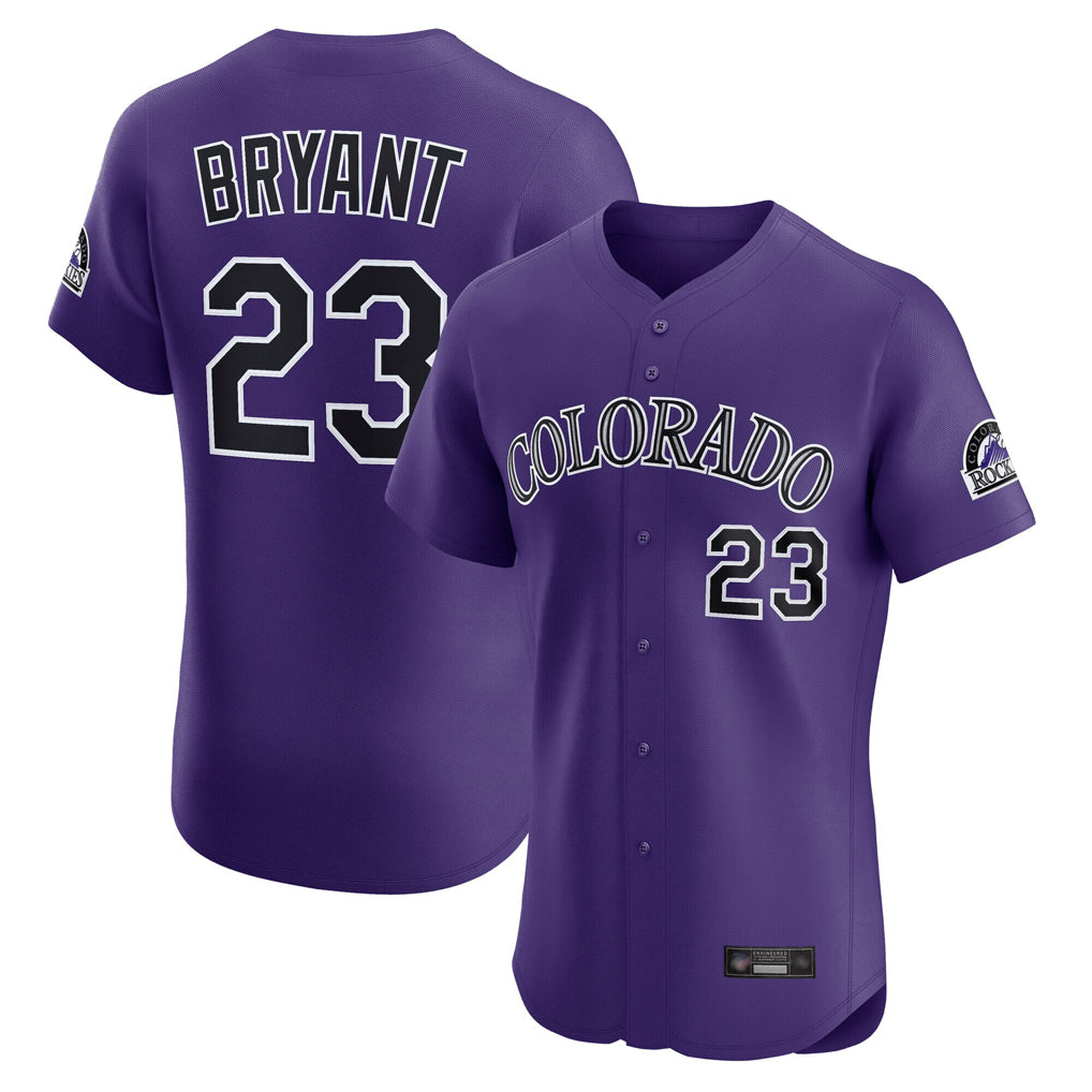 Arlishia C.Rockies #23 Kris Bryant Player Purple Limited Elite Home Stitched Jerseys