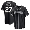 Arlishia C.Rockies #27 Jordan Beck Player Black Fashion Out Home Game Stitched Jerseys