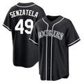 Arlishia C.Rockies #49 Antonio Senzatela Player Black Fashion Out Home Game Stitched Jerseys