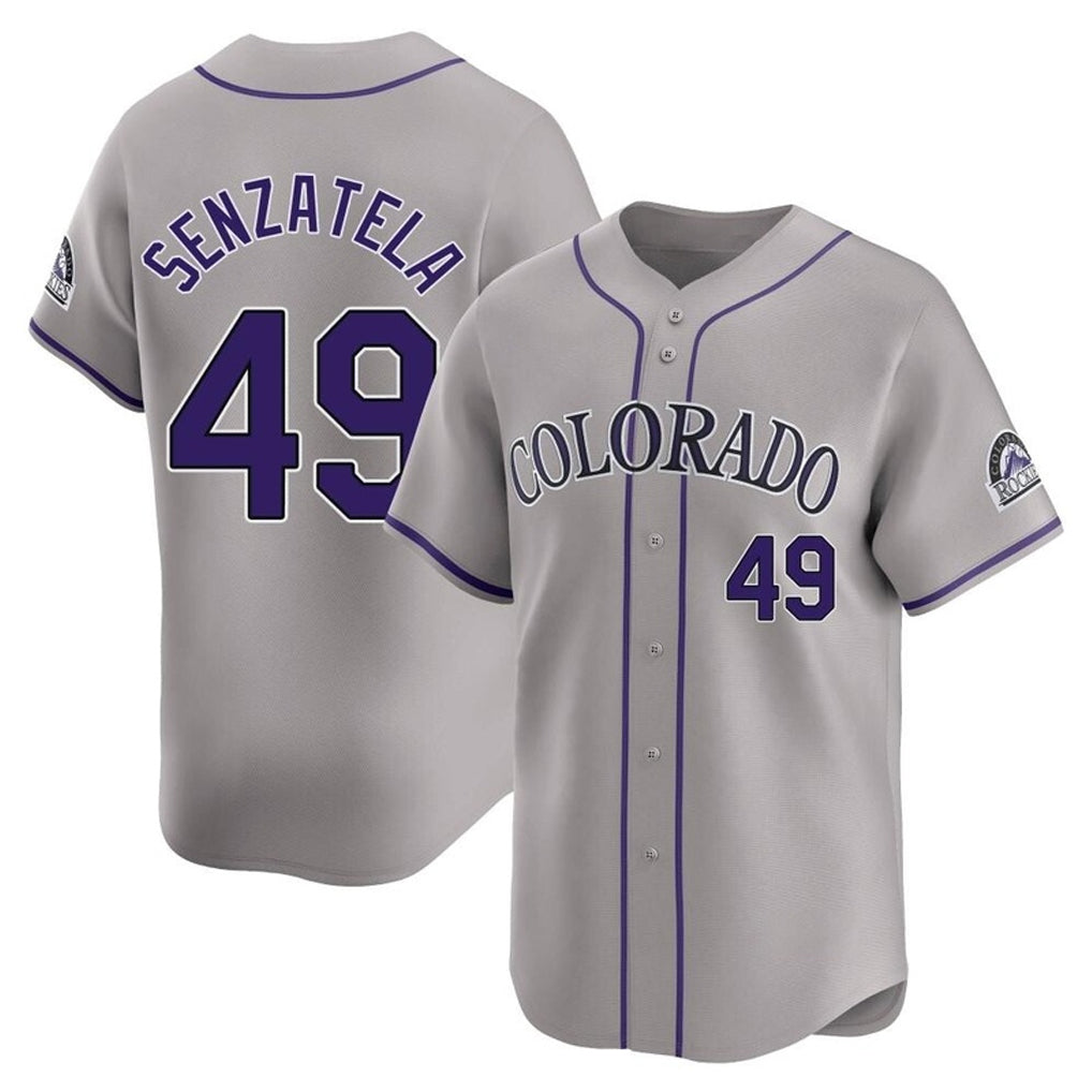 Arlishia C.Rockies #49 Antonio Senzatela Player Gray Limited Home Stitched Jerseys