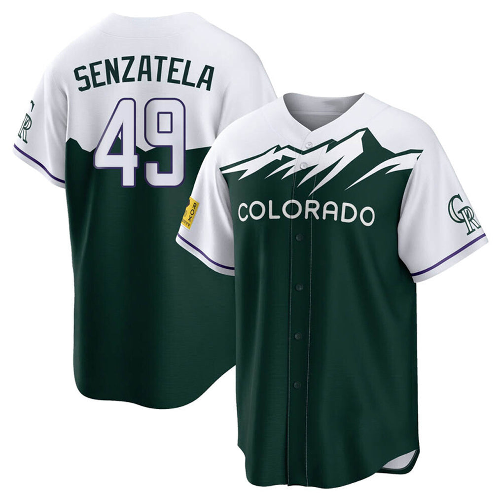 Arlishia C.Rockies #49 Antonio Senzatela Player Green City Connect Home Game Stitched Jerseys