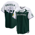 Arlishia C.Rockies #49 Antonio Senzatela Player Green City Connect Home Game Stitched Jerseys