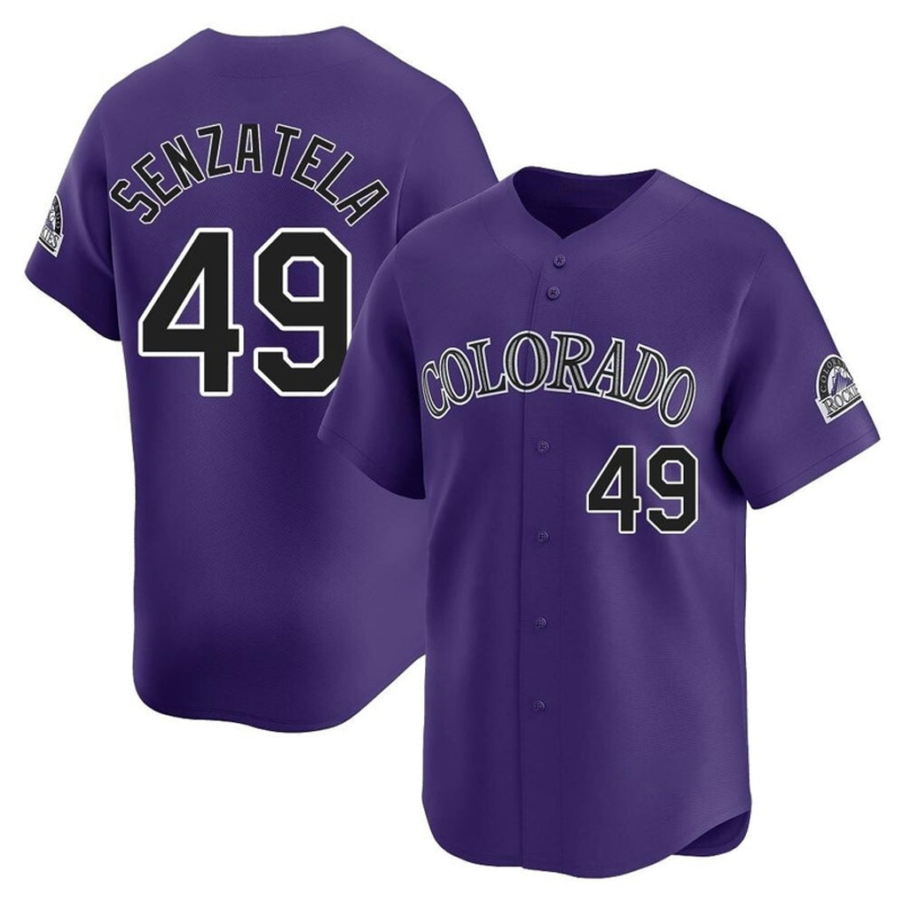 Arlishia C.Rockies #49 Antonio Senzatela Player Purple Limited Home Stitched Jerseys