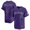 Arlishia C.Rockies #5 Matt Holliday Player Purple Limited Home Stitched Jerseys