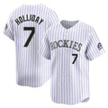 Arlishia C.Rockies #7 Matt Holliday Player White Limited Home Stitched Jerseys