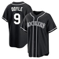 Arlishia C.Rockies #9 Brenton Doyle Player Black Fashion Out Home Game Stitched Jerseys