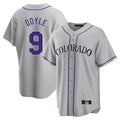 Arlishia C.Rockies #9 Brenton Doyle Player Gray Game Home Stitched Jerseys
