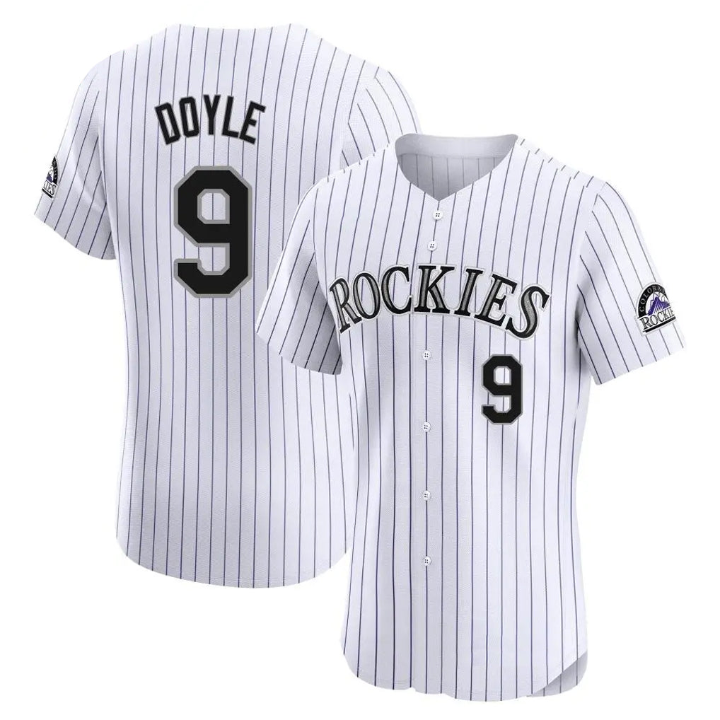 Arlishia C.Rockies #9 Brenton Doyle Player White Limited Elite Home Stitched Jerseys