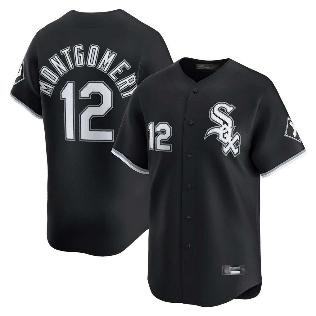 Arlishia C.White Sox #12 Colson Montgomery Player Black Limited Home Stitched Jerseys