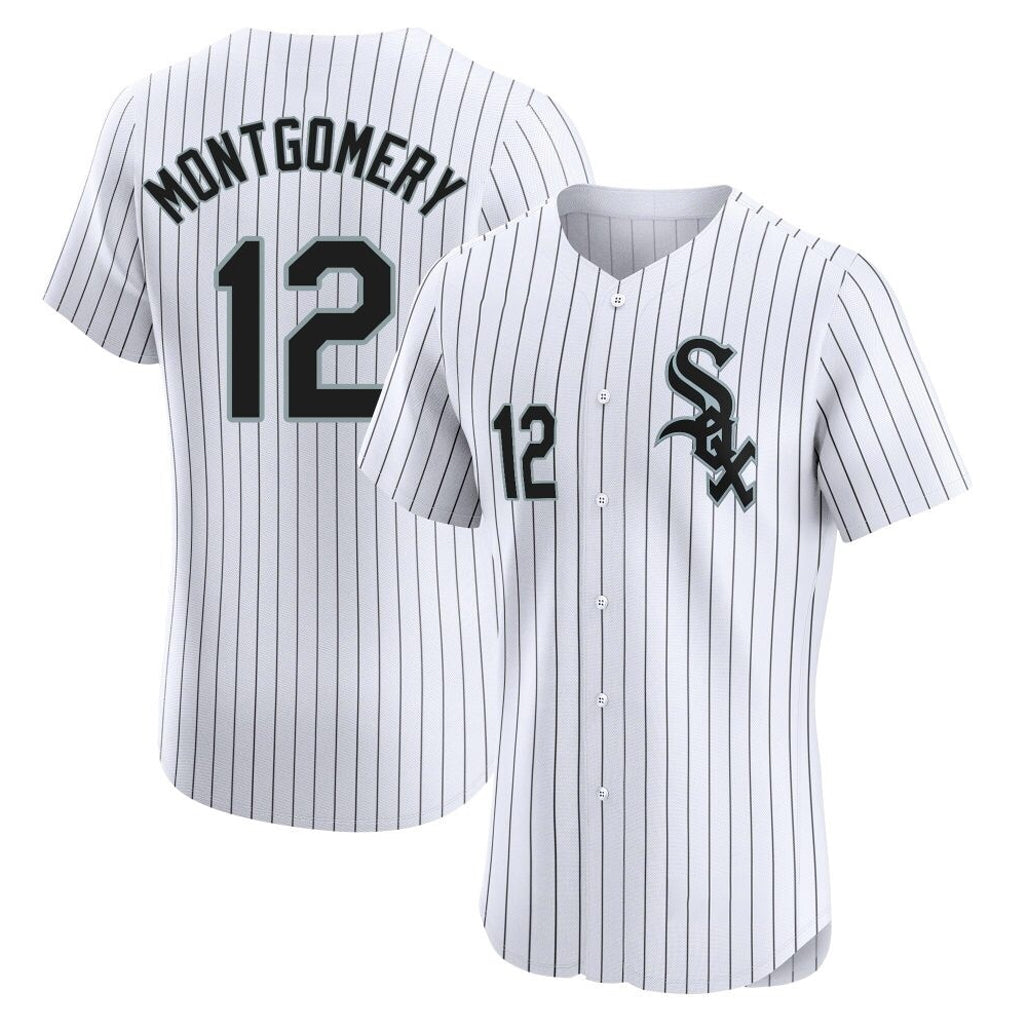 Arlishia C.White Sox #12 Colson Montgomery Player White Stripe Limited Elite Home Stitched Jerseys