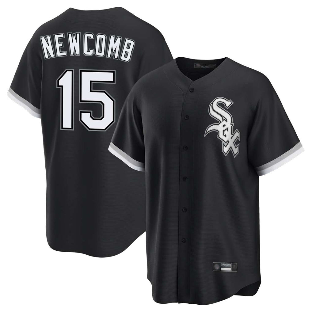 Arlishia C.White Sox #15 Sean Newcomb Player Black Home Game Stitched Jerseys