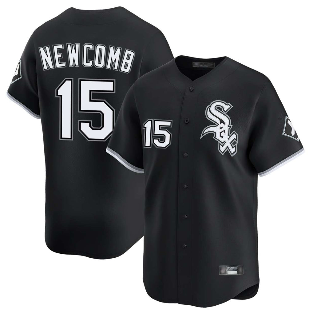 Arlishia C.White Sox #15 Sean Newcomb Player Black Limited Home Stitched Jerseys