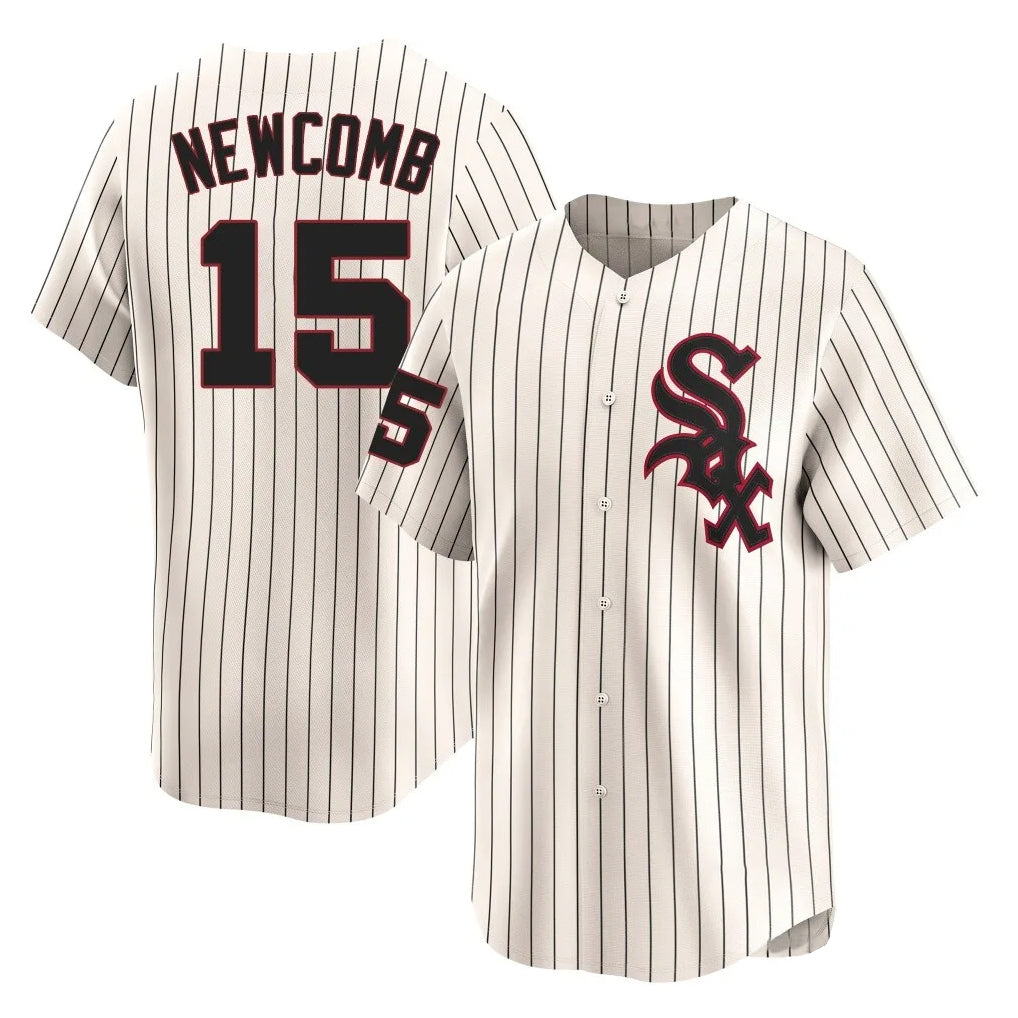 Arlishia C.White Sox #15 Sean Newcomb Player Cream Cooperstown Collection Limited Home Stitched Jerseys