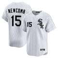 Arlishia C.White Sox #15 Sean Newcomb Player White Stripe Limited Home Stitched Jerseys