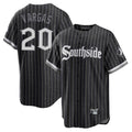 Arlishia C.White Sox #20 Miguel Vargas Player Black City Connect Home Game Stitched Jerseys