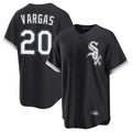 Arlishia C.White Sox #20 Miguel Vargas Player Black Home Game Stitched Jerseys