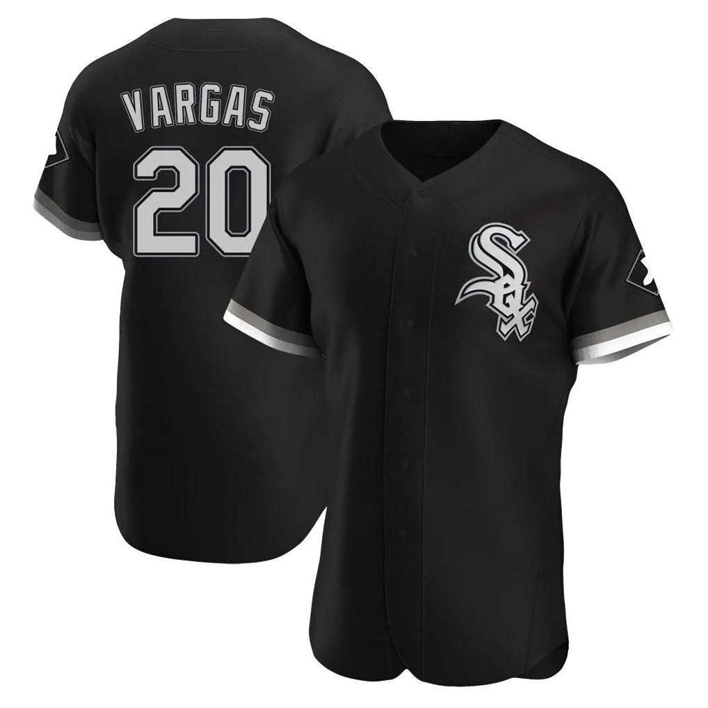 Arlishia C.White Sox #20 Miguel Vargas Player Black Limited Elite Home Stitched Jerseys