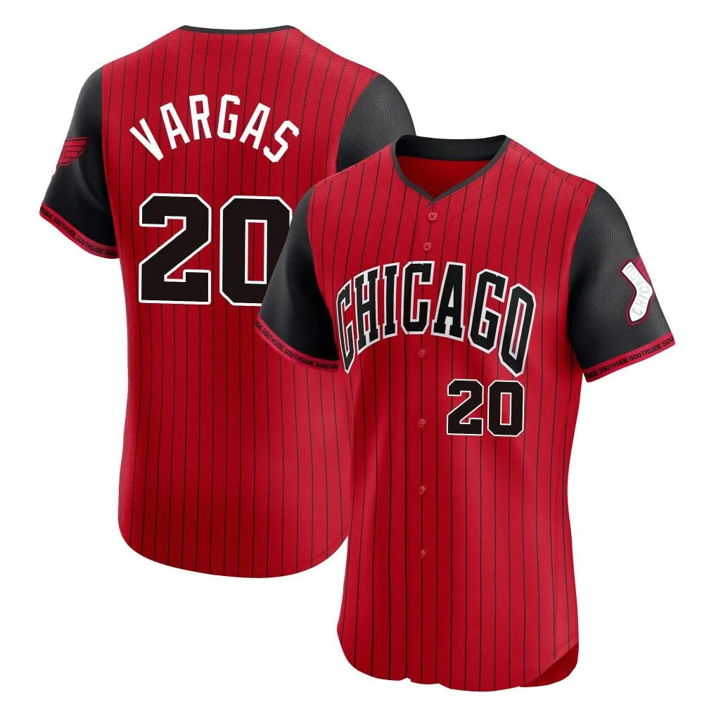 Arlishia C.White Sox #20 Miguel Vargas Player Red City Connect Limited Elite Home Stitched Jerseys