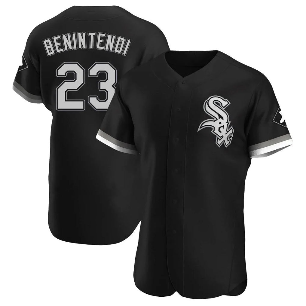 Arlishia C.White Sox #23 Andrew Benintendi Player Black Limited Elite Home Stitched Jerseys