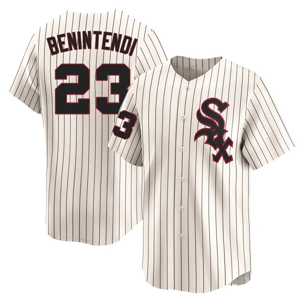 Arlishia C.White Sox #23 Andrew Benintendi Player Cream Cooperstown Collection Limited Home Stitched Jerseys