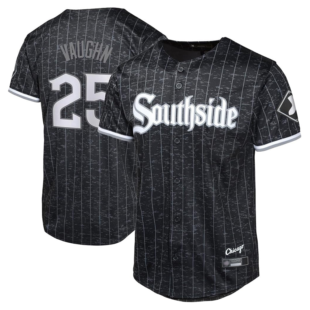 Arlishia C.White Sox #25 Andrew Vaughn Player Black City Connect Home Game Stitched Jerseys