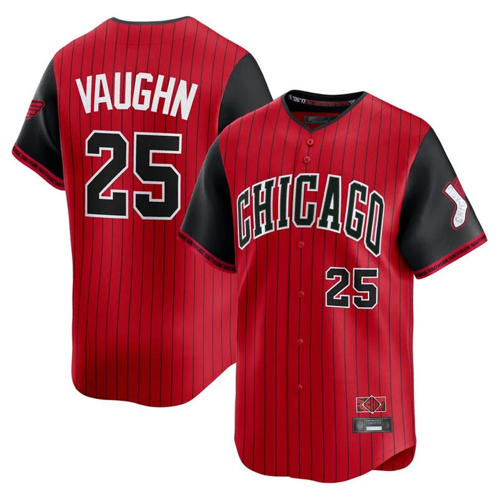 Arlishia C.White Sox #25 Andrew Vaughn Player Red City Connect Limited Home Stitched Jerseys
