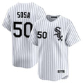 Arlishia C.White Sox #50 Lenyn Sosa Player White Stripe Limited Home Stitched Jerseys