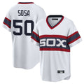 Arlishia C.White Sox #50 Lenyn Sosa Player White T-shirt Home Game Stitched Jerseys
