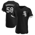 Arlishia C.White Sox #58 Seranthony Dom¨ªnguez Player Black Limited Elite Home Stitched Jerseys