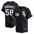 Arlishia C.White Sox #58 Seranthony Dom¨ªnguez Player Black Limited Home Stitched Jerseys