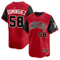 Arlishia C.White Sox #58 Seranthony Dom¨ªnguez Player Red City Connect Limited Home Stitched Jerseys