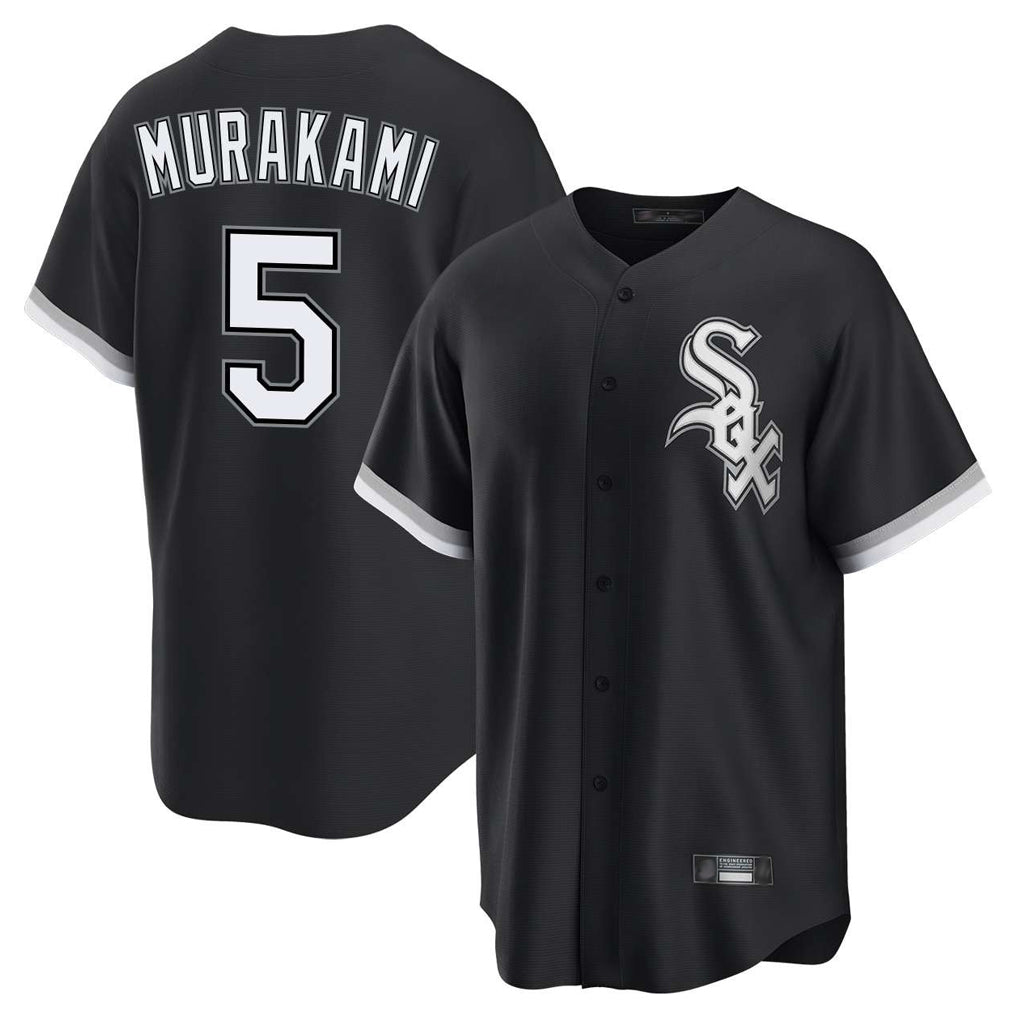 Arlishia C.White Sox #5 Munetaka Murakami Player Black Home Game Stitched Jerseys