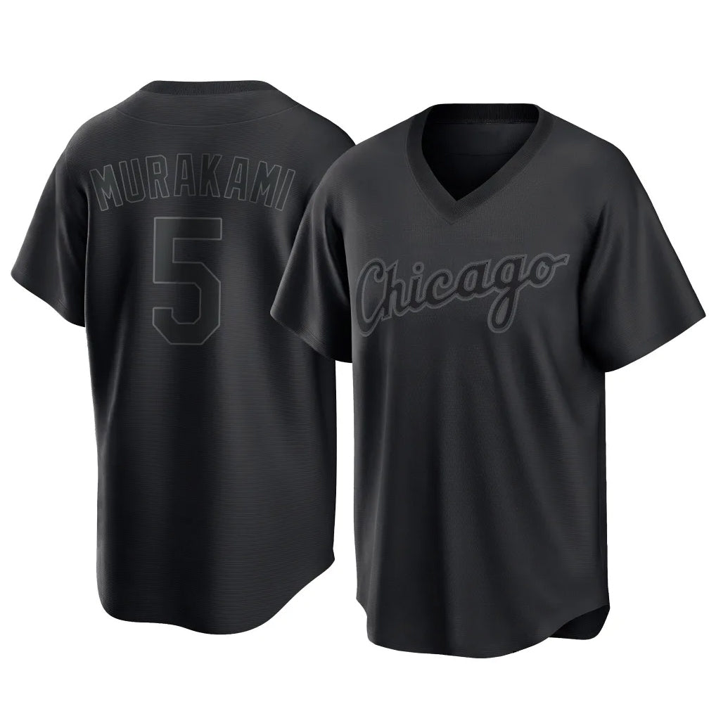 Arlishia C.White Sox #5 Munetaka Murakami Player Black T-shirt Home Game Stitched Jerseys