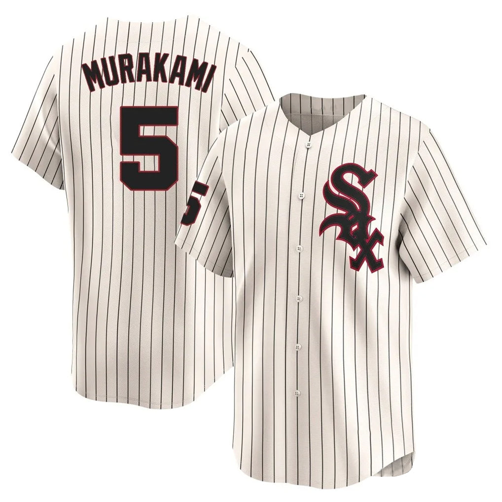 Arlishia C.White Sox #5 Munetaka Murakami Player Cream Cooperstown Collection Limited Home Stitched Jerseys