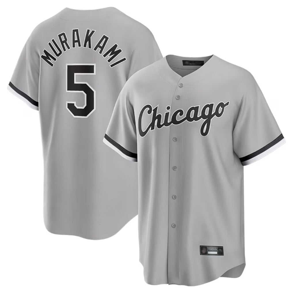 Arlishia C.White Sox #5 Munetaka Murakami Player Gray Home Game Stitched Jerseys