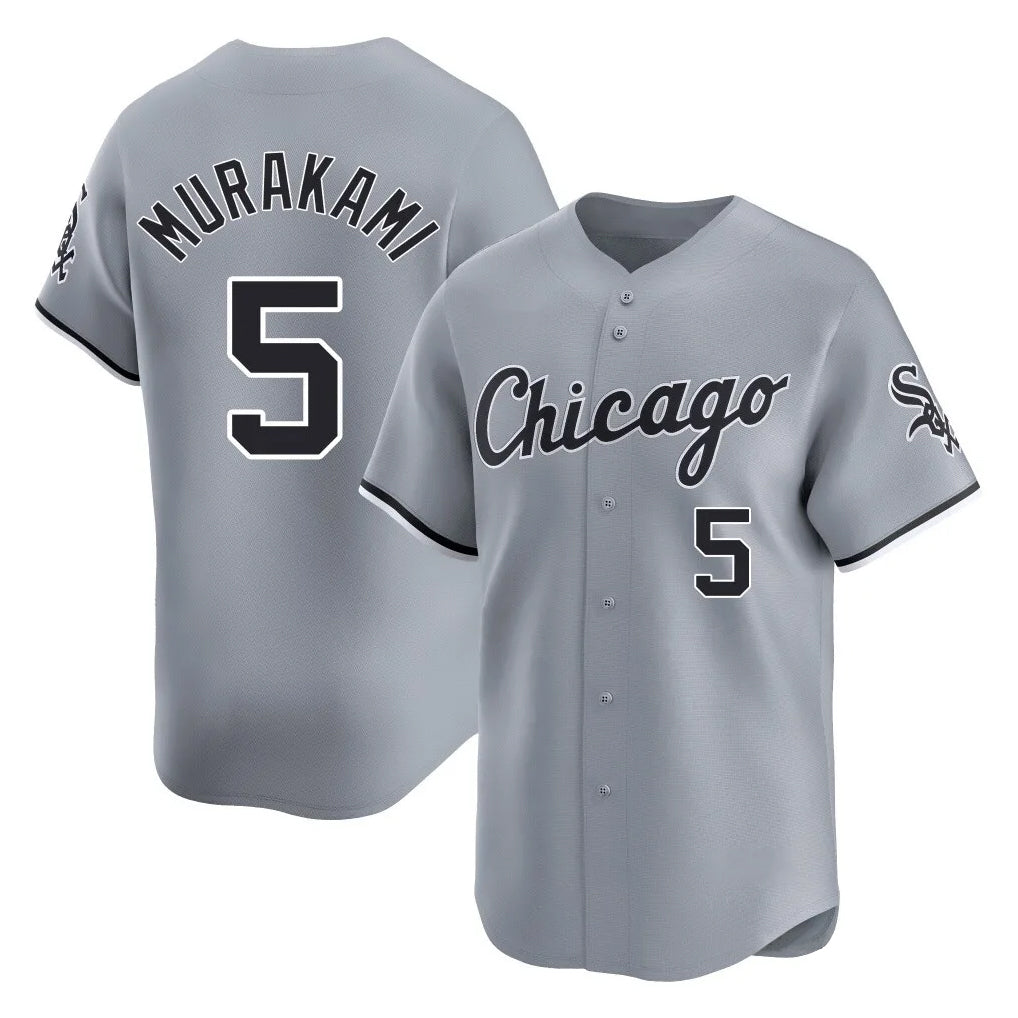 Arlishia C.White Sox #5 Munetaka Murakami Player Gray Road Limited Home Stitched Jerseys