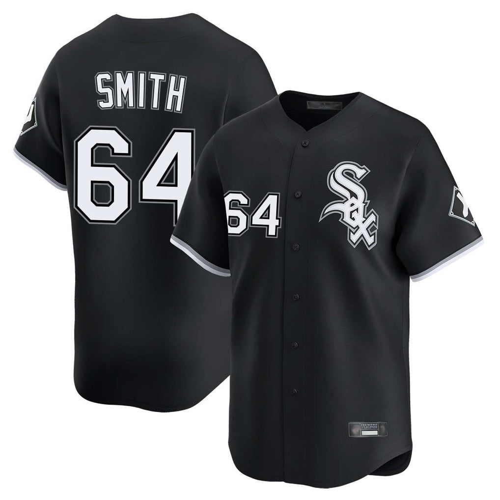 Arlishia C.White Sox #64 Shane Smith Player Black Limited Home Stitched Jerseys
