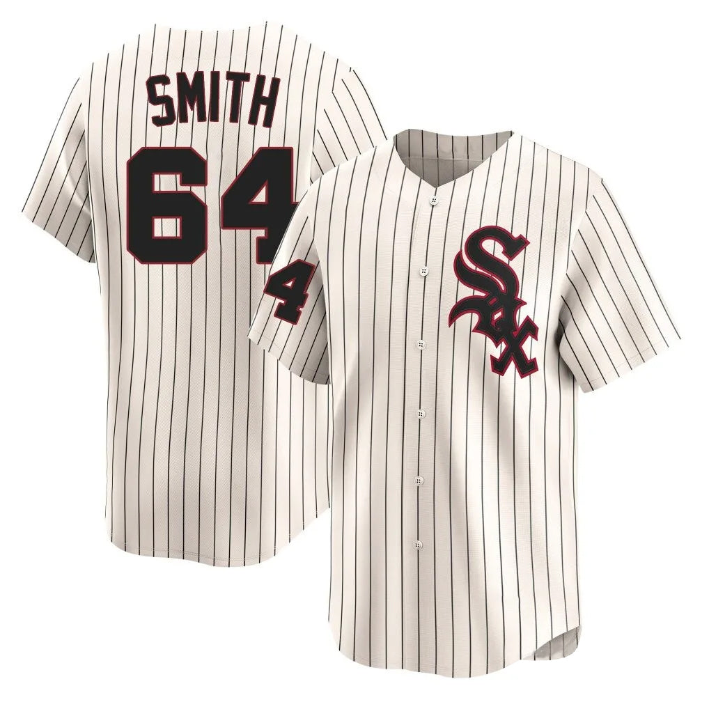 Arlishia C.White Sox #64 Shane Smith Player Cream Cooperstown Collection Limited Home Stitched Jerseys