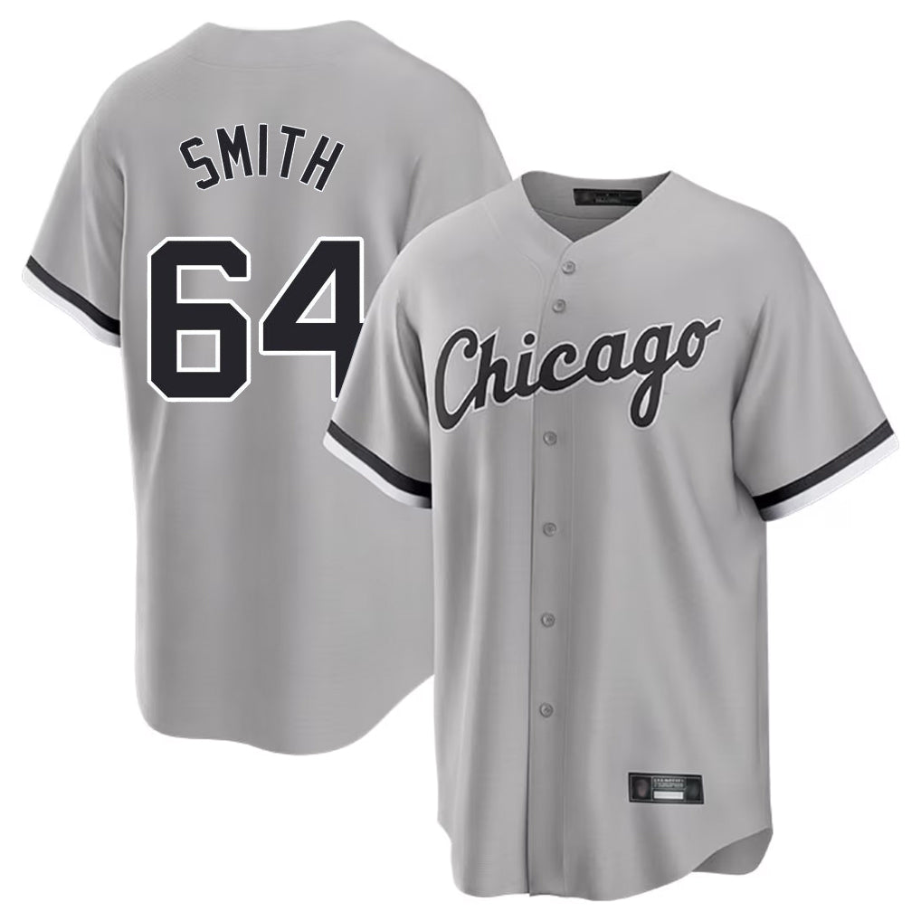 Arlishia C.White Sox #64 Shane Smith Player Gray Home Game Stitched Jerseys
