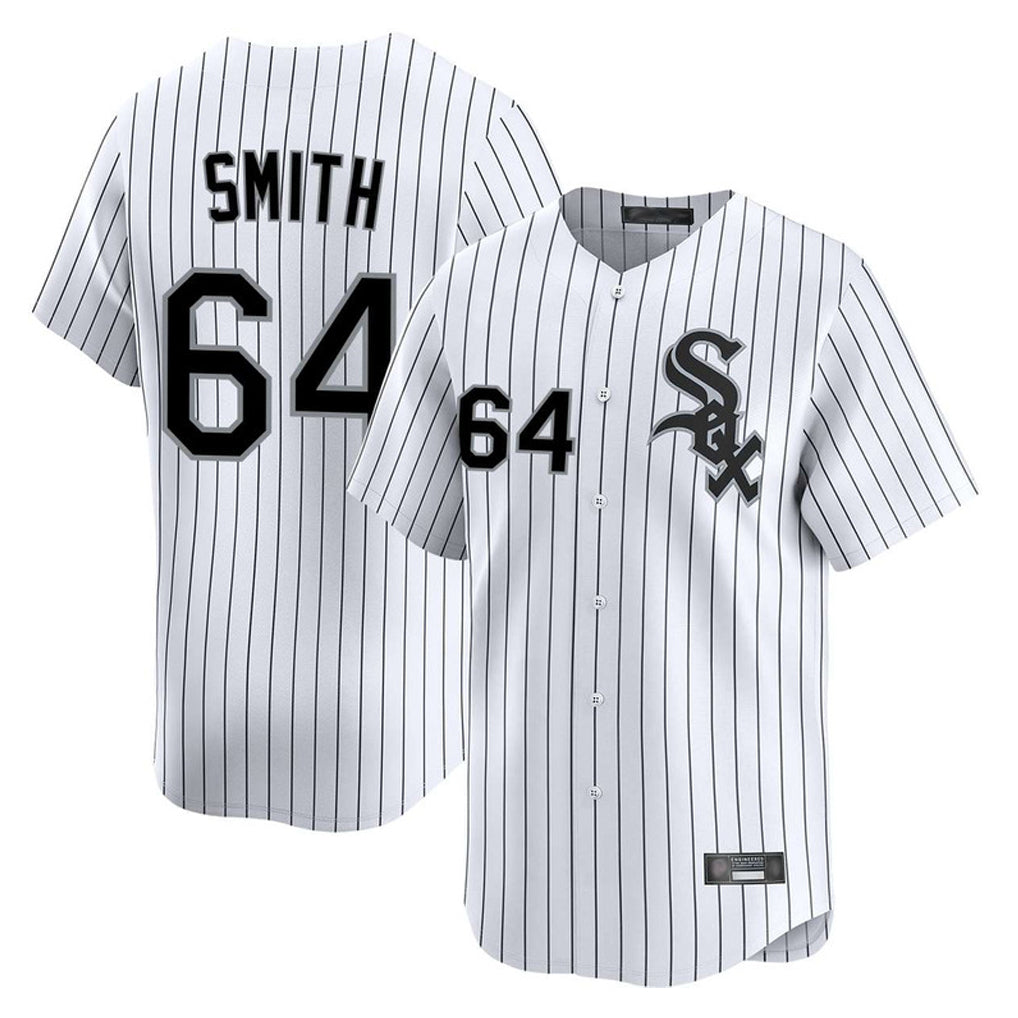 Arlishia C.White Sox #64 Shane Smith Player White Stripe Limited Home Stitched Jerseys