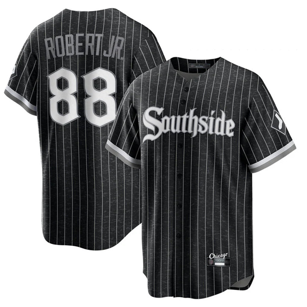 Arlishia C.White Sox #88 Luis Robert Jr Player Black City Connect Home Game Stitched Jerseys