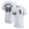 Arlishia C.White Sox #88 Luis Robert Jr Player White Stripe Limited Elite Home Stitched Jerseys