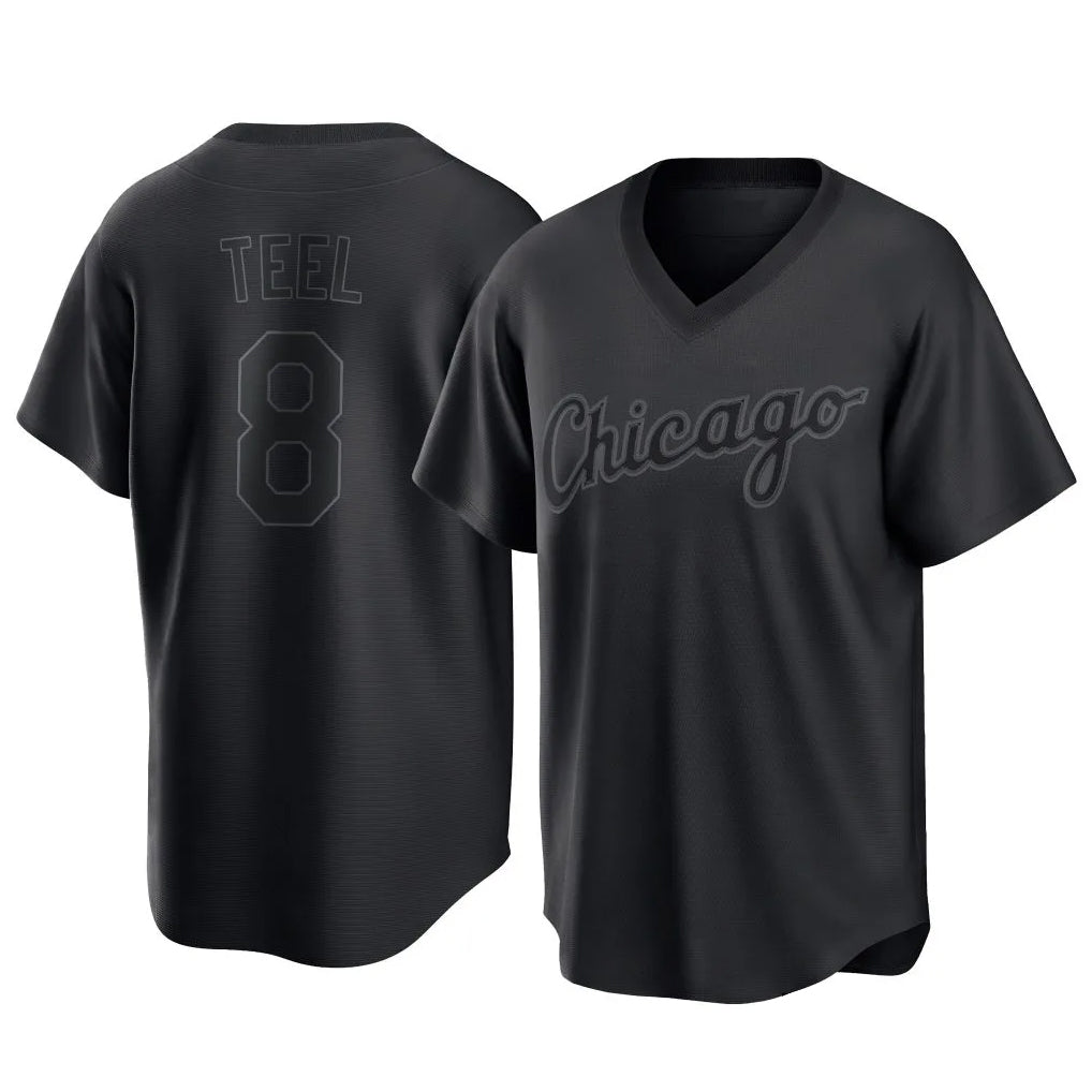 Arlishia C.White Sox #8 Kyle Teel Player Black T-shirt Home Game Stitched Jerseys