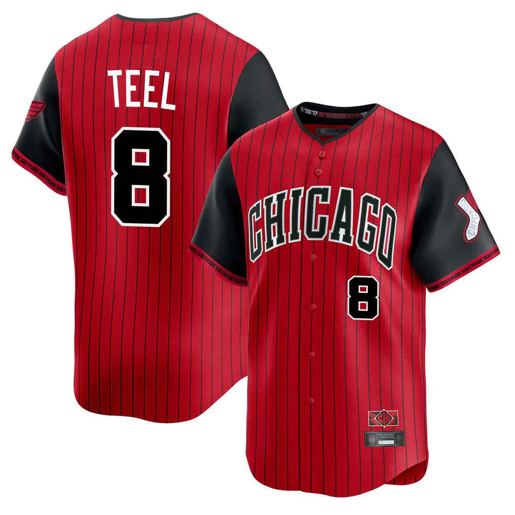 Arlishia C.White Sox #8 Kyle Teel Player Red City Connect Limited Home Stitched Jerseys